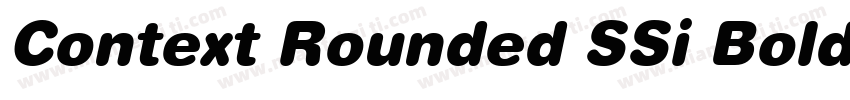 Context Rounded SSi Bold字体转换